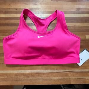 NWT Nike Women's Swoosh Sports Bra Hot Pink 2X